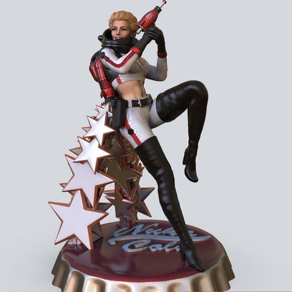 FALLOUT NUKA COLA   - Game Garage Kit Collection - Unpainted or Pre-painted Figure Model Kit for Hobbyists and Fans