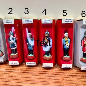 Not 1:12. Utexiqual “The British Army In India” Figures in Original Boxes. Choice of 6 @15 each or all for 80.