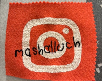 Custom Instagram Chainstitch embroidery for a special Order