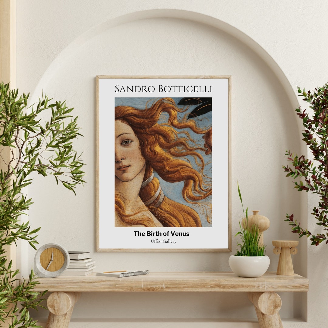 The Birth of Venus Digital Print Botticelli Art Classical Renaissance ...