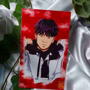 Carte A6 BTS, Carte BTS, Suga portrait, Fan art, Décoration kpop