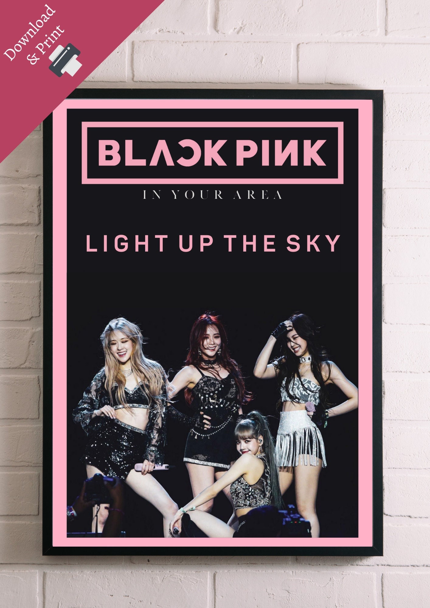 Blackpink in Your Area Poster Printable Etsy