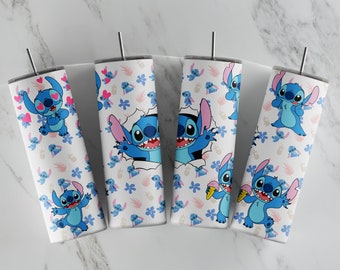 customized gift paper Stitch 300dpi 20oz STRAIGHT Skinny Tumbler Wrap/20oz Tumbler Sublimation/Digital 20oz Tumbler /Waterslides/Printable VinylDigital Download