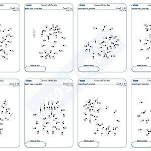Connect the Dots Printable Pages for ALL (40 Pages), Dot to Dot Puzzle ...
