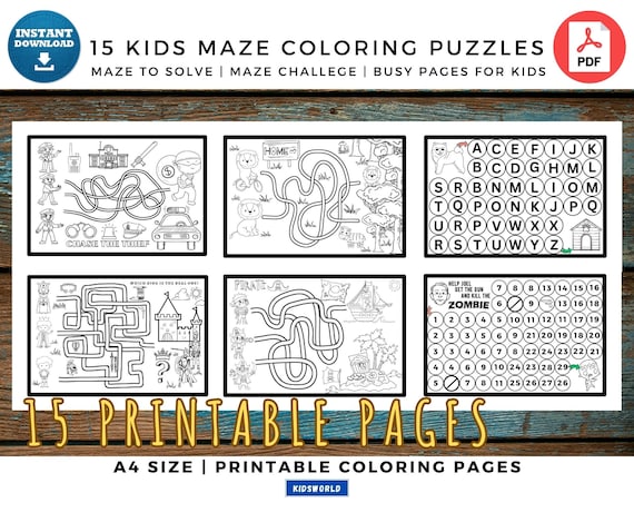 Pirate Birthday Games Activities Puzzles Mazes - FUN!