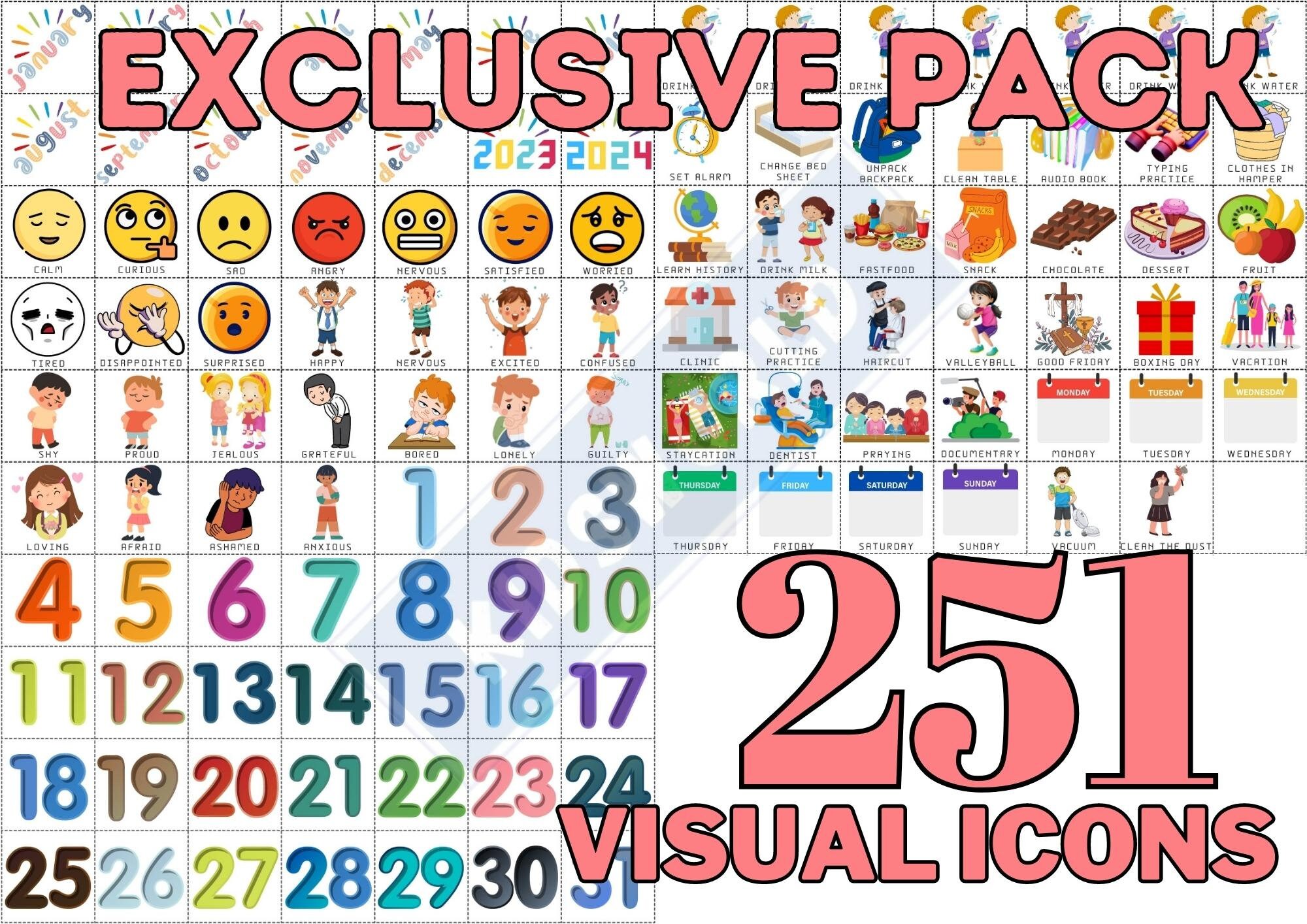 Daily Planner Printable Pages for Kids, Daily Kids Calendar, Visual ...