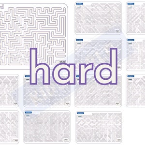 Printable MAZE Challenge Pages for Kids| 52 Pages| Stage 1-3 | Children ...