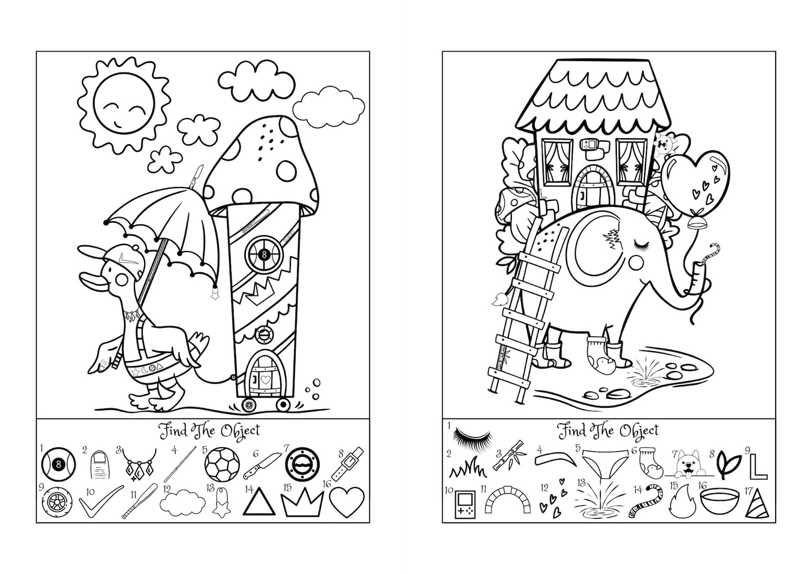 Find the Objects Activities Printable Pages | Kids Activities Pages ...