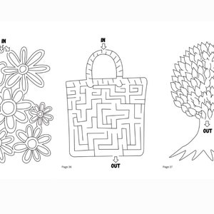 Printable MAZE Challenge pages for kids 35 pages.Stage 1-4 Children's activities Busy Printable pages for kids Maze Puzzle Digital image 7