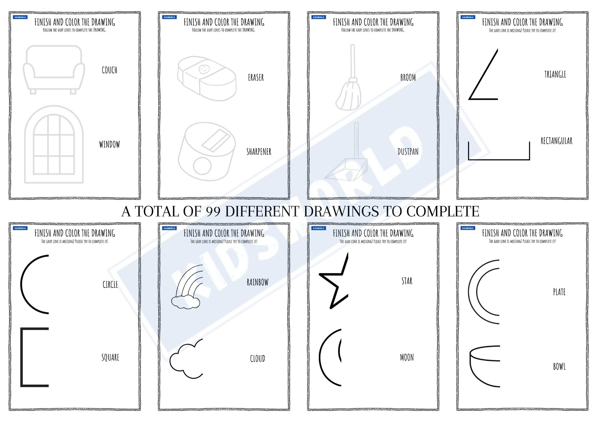 Finish the Drawing Printable Activities for Kids Kids Busy Coloring Finish the Drawing Printable Activities for Kids Kids Busy Coloring
