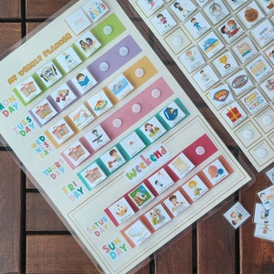 Weekly Planner, Weekly Planner For Kids, Kids Weekly Planner Printable Pages, Visual Schedule For Toddlers And Kids, 140 Visual Icons, PDF