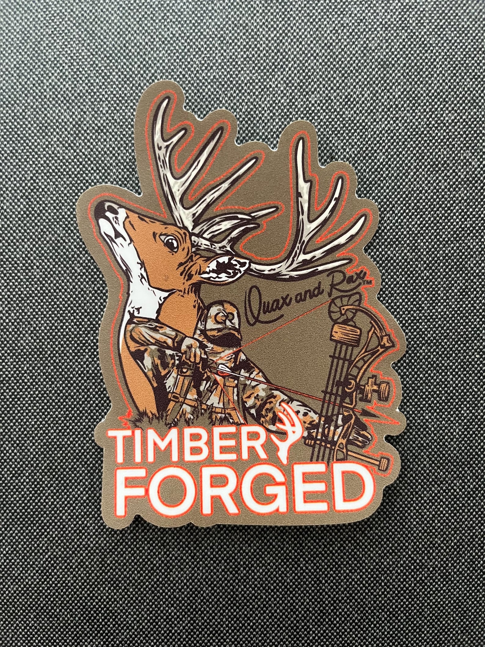 Timber Sticker Timber Forged Bowhunting Deer 4” Sticker Design - Etsy
