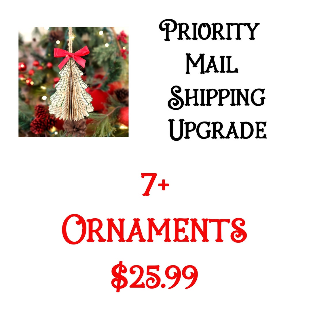 Priority Mail Shipping Upgrade for 7 or More Book Page Etsy