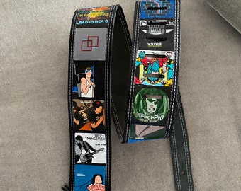 Hand painted guitar strap