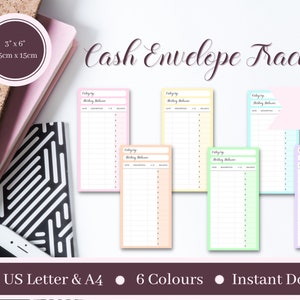 Dollar Bargeld Umschlag Tracker | Druckbare PDF | Instand Download Sinking Funds Insert | A4 | US Letter