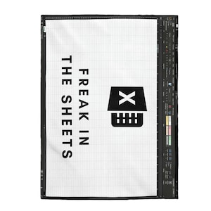 Freak in the Sheets Blanket | spreadsheet | gift for him tech-savvy nerdy geek technology programmer software engineer tech funny cozy