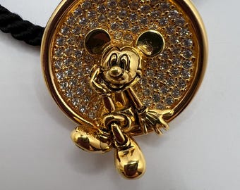 MICKEY MOUSE ROBOT PENDANT NECKLACE SWAROVSKI #1025000 | eBay UK