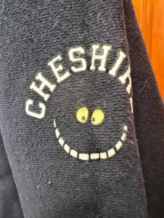 Vintage 90s Disney Cheshire Cat Sweatshirt-Navy-A… - image 2