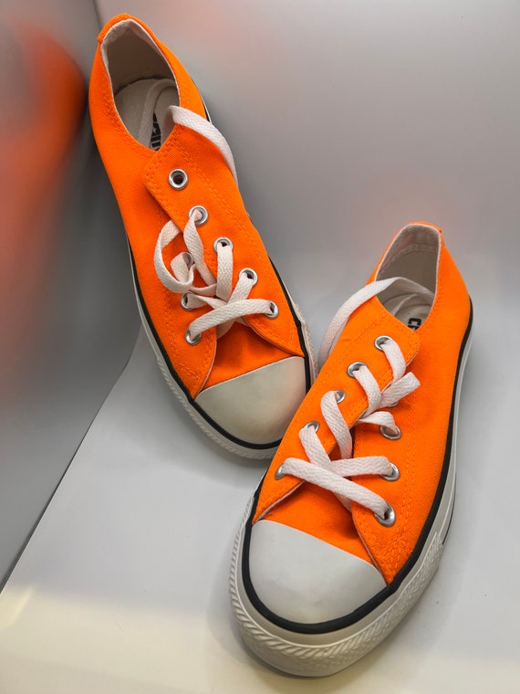 Vintage Converse All Star Sneakers-Orange-Adult Un