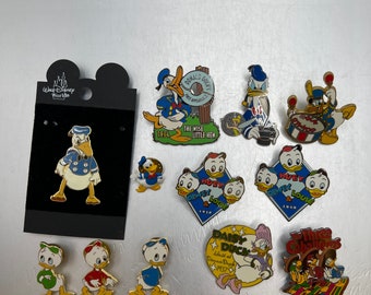 Donald Duck and Friends Tie Pin Collection-Lot of 12