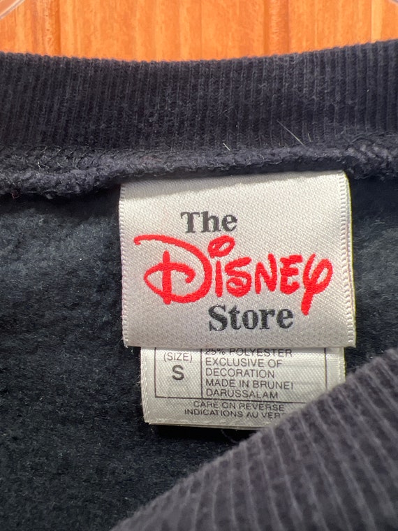 Vintage 90s Disney Cheshire Cat Sweatshirt-Navy-A… - image 4