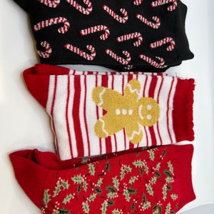 Vintage Christmas Holiday Socks-8 Pair