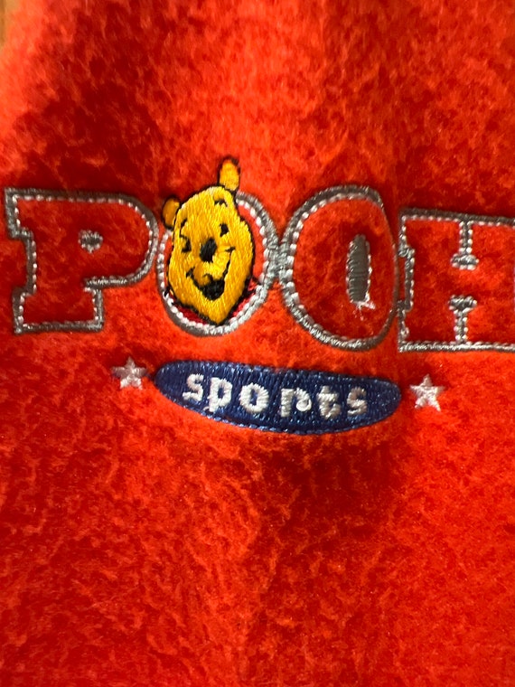 Vintage 80s Fleece Winnie the Pooh Sweatshirt-Red… - image 3