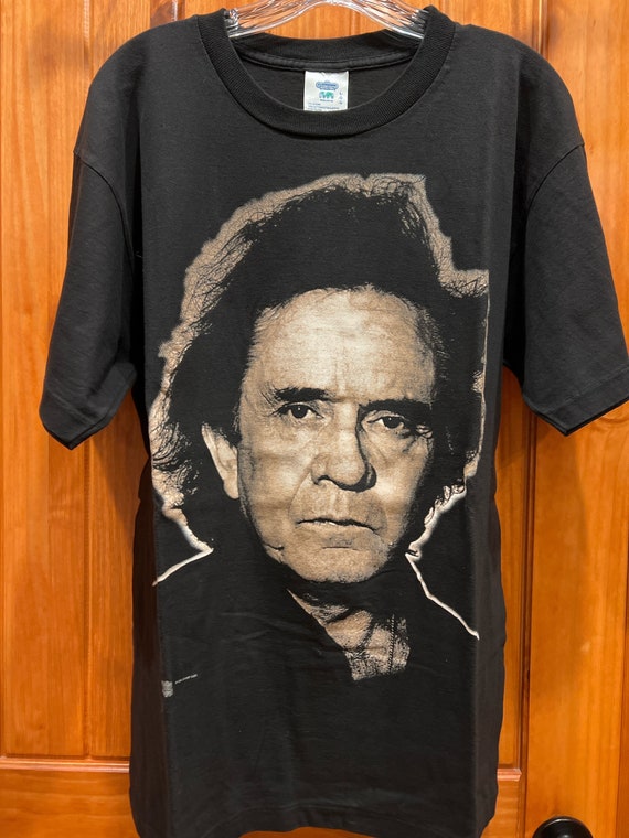 Vintage 1994 Johnny Cash T-Shirt-Black-Adult LRG