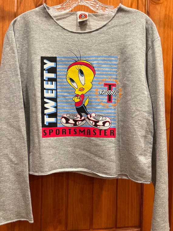 Vintage 1998 Looney Tunes Tweety Sportsman Sweats… - image 1