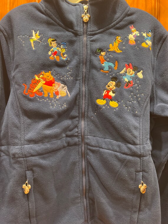 Vintage 90s Bradford Exchange Magic of Disney Fleece Jacket navy adult Medium Etsy Finland