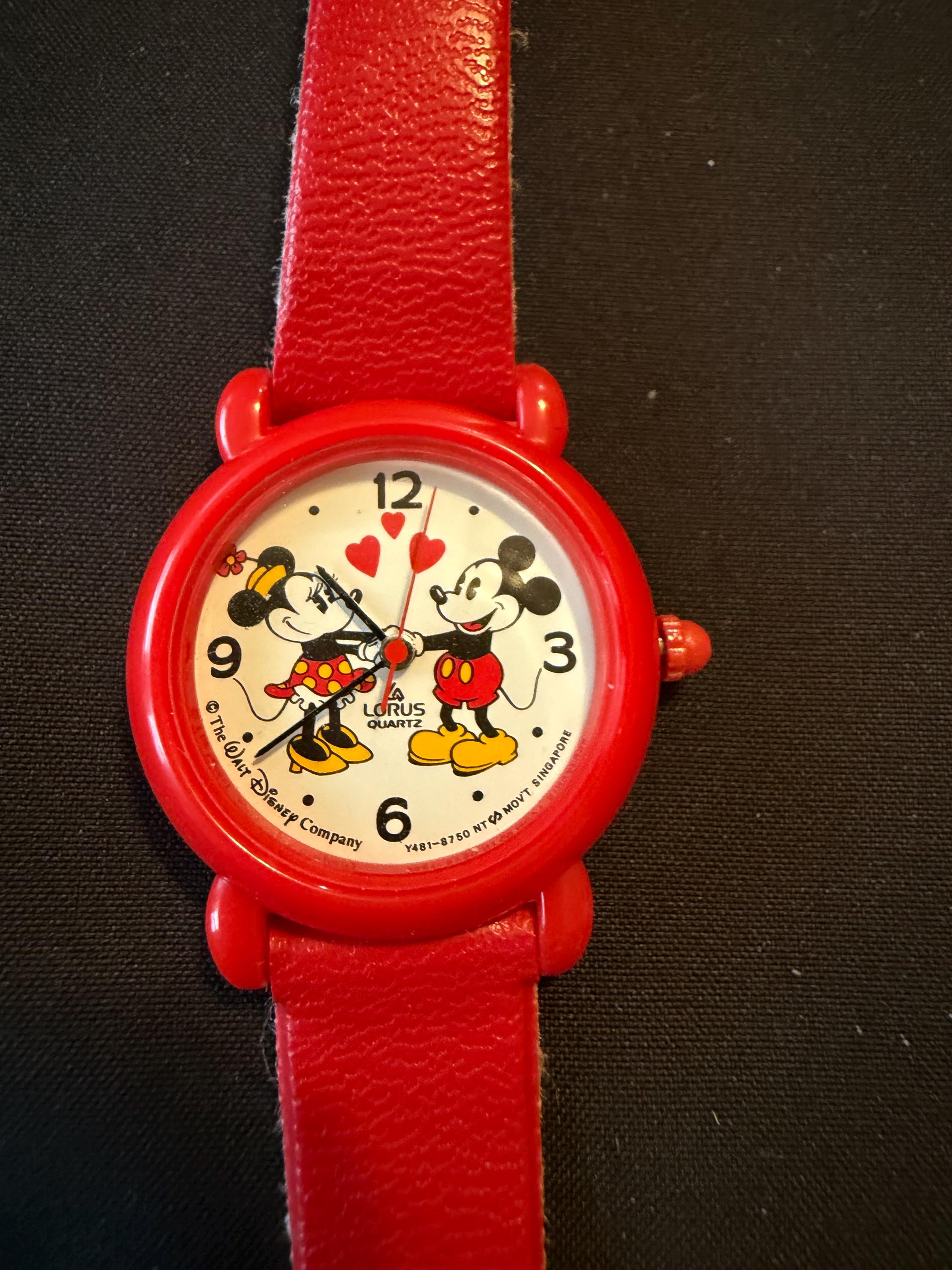 Vintage Mickey Mouse Watch Plastic - Etsy