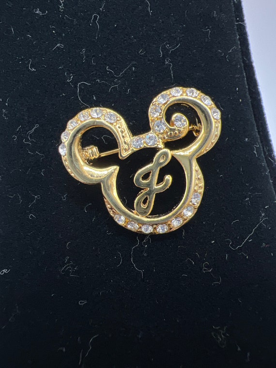 Mickey Mouse Initialed Pin- Letter J
