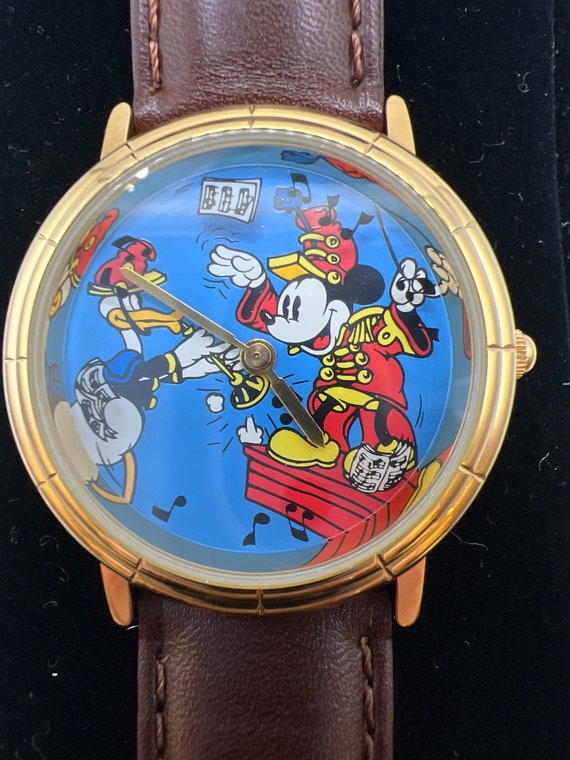 Disney Retired Animated Leader of the Band Mickey Mouse Watch Etsy