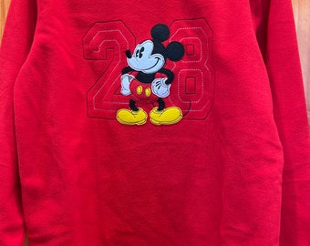 Disney Mickey Mouse Pullover Sweatshirt-Size Small