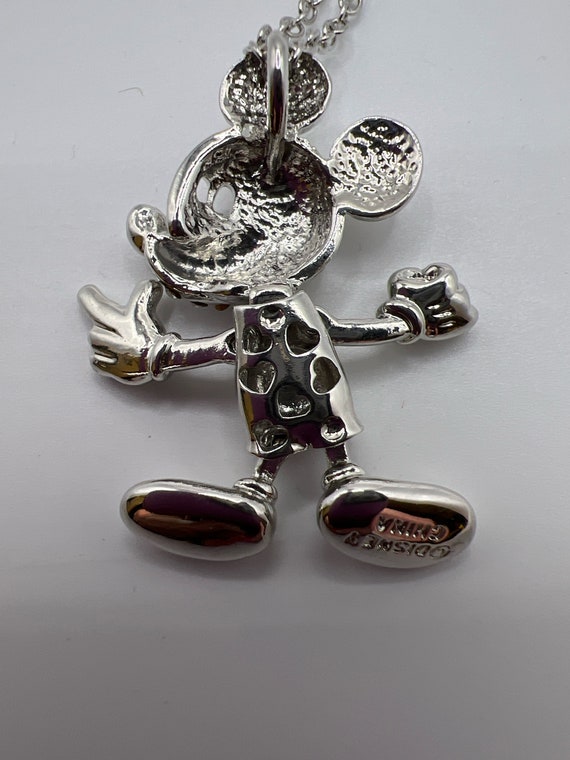 Vintage Disney Articulated Swarovski Mickey Mouse… - image 6