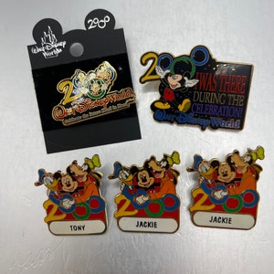 Disney Tie Pin 2000 Celebration-Lot of 5