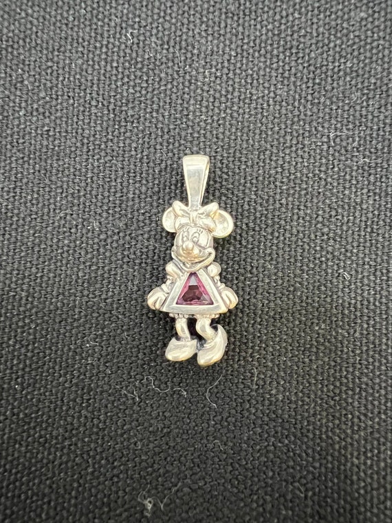 Disney Minnie Mouse Pendant- Pink Topaz - image 2