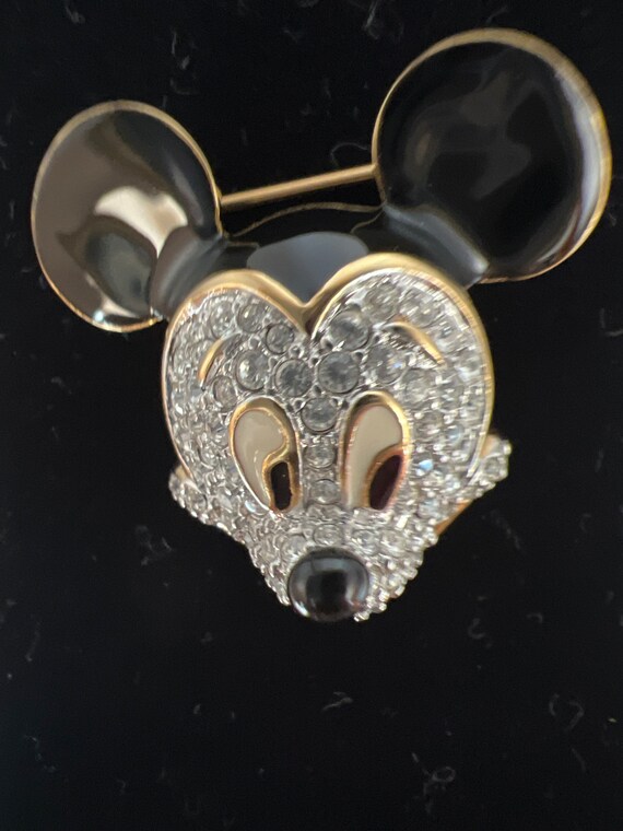Swarovski  Mickey Mouse Brooch/Pin - image 2