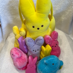 Peeps Easter Basket and Bean Bag Bunnies & Chicks