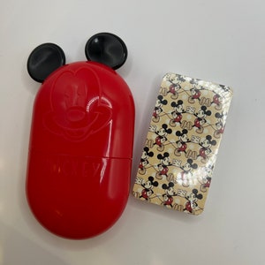 Vintage Mickey Mouse Mini  Card Deck and Plastic Case