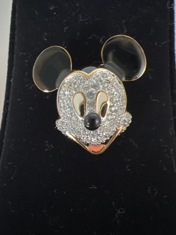 Swarovski  Mickey Mouse Brooch/Pin - image 1