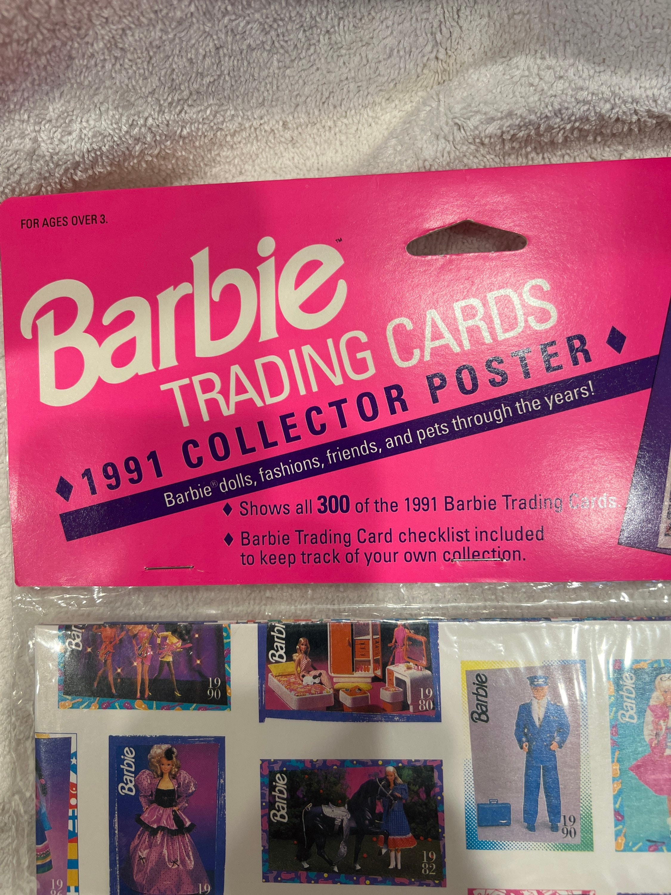 1991 barbie trading cards hotsell