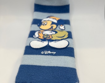 Calcetines antideslizantes vintage de Mickey Mouse de Disney (talla pequeña para adulto, 2 pares)
