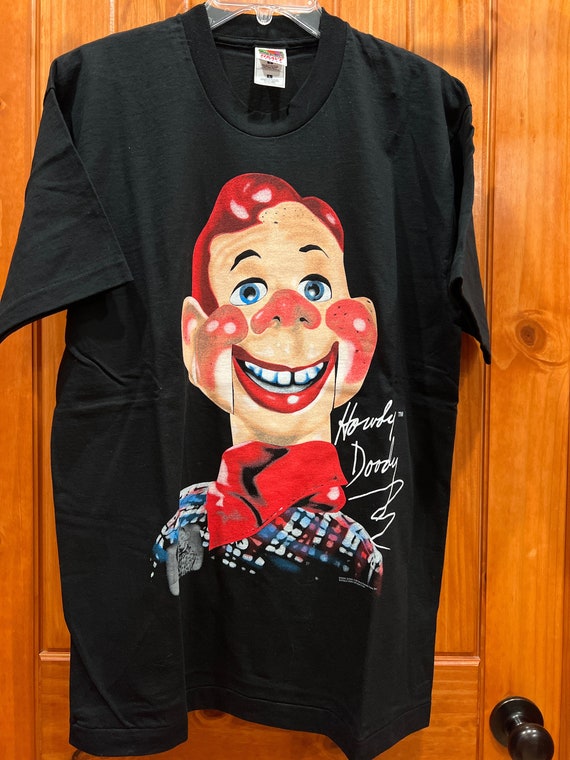 Vintage 1997 Howdy Doody T-Shirt-Black-Adult LRG