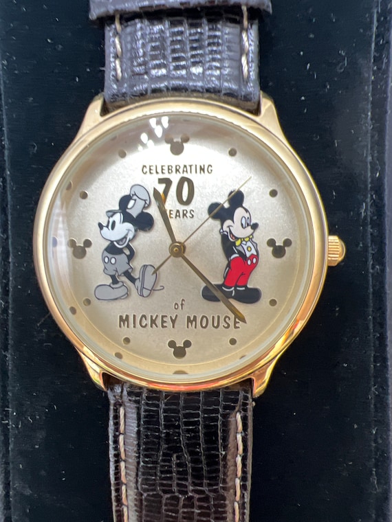 1990s Disney Mickey Mouse 70th Anniversary Fossil Watch