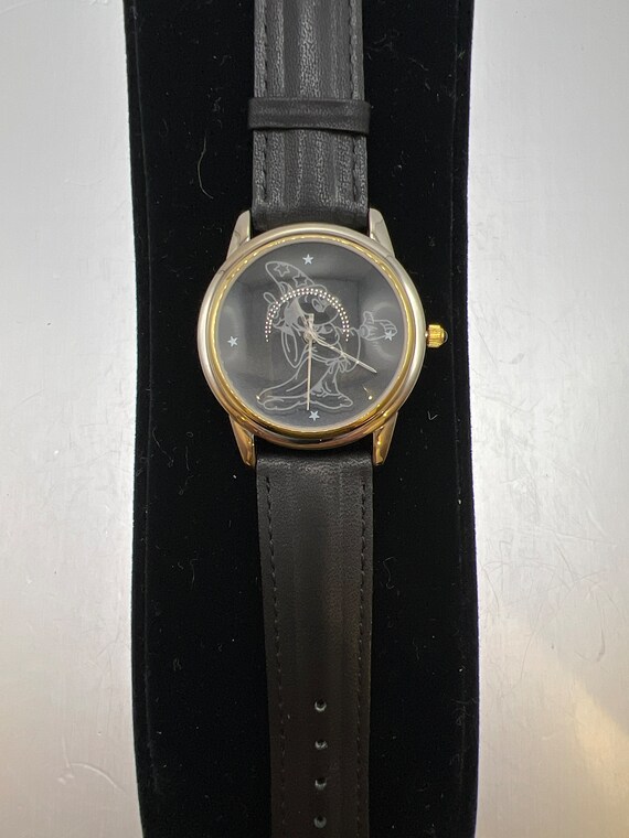 Disney Retired Etched Glass Mickey Mouse Sorcerer Watch - Etsy display picture 3