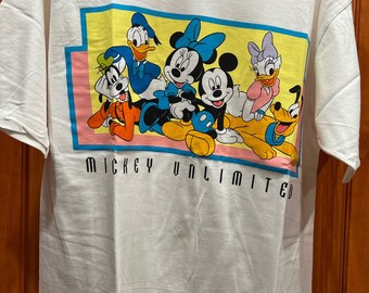 Vintage 90s Mickey Unlimited Disney Mickey Mouse Goofy