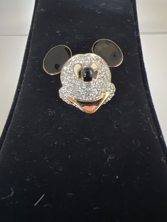 Swarovski  Mickey Mouse Brooch/Pin - image 3