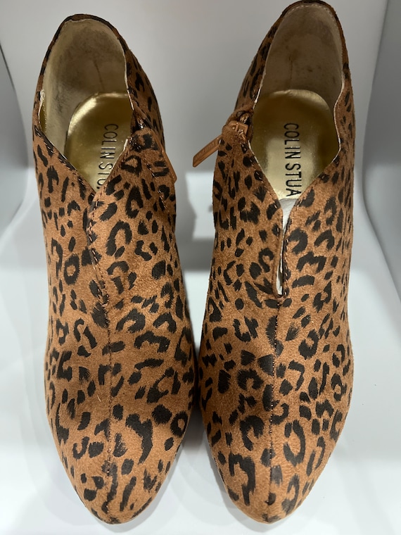 Vintage 90s Colin Stewart Leopard Shoes-Adult Wom… - image 1