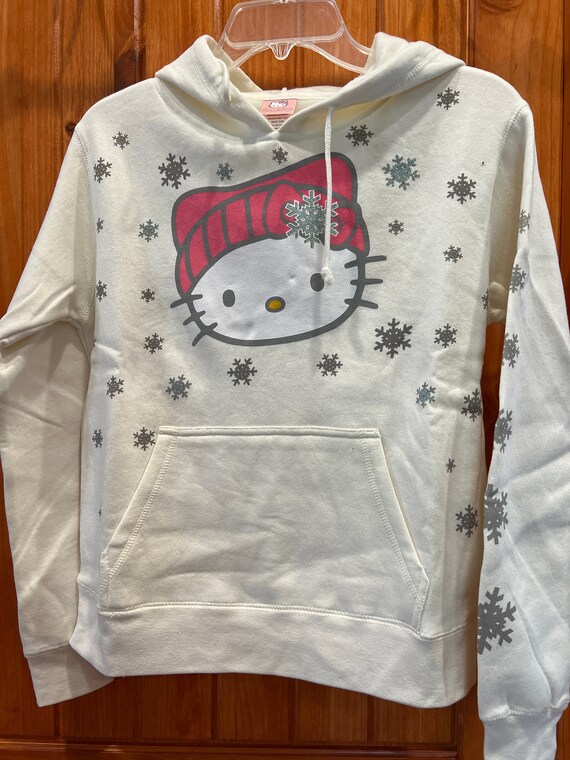 Sanrio Hello Kitty Holiday Hooded Sweatshirt-Crea… - image 1